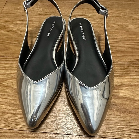 NOT FOR SALE: Madden girl flat silver sling back sandals - Picture 11 of 11